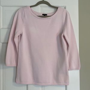 Talbots pink boatneck sweater